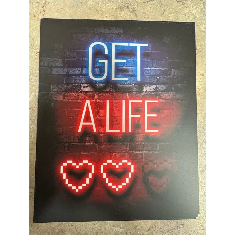 Neon-Style Gaming Wall Art Collection - Multi-Color Gamer Signs
